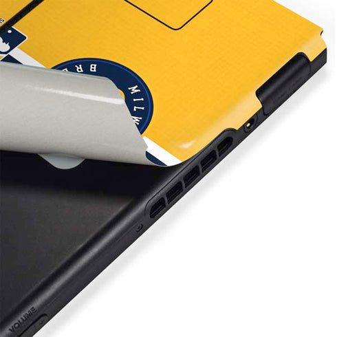 MLB Milwaukee Brewers Split Nintendo Switch Bundle Skin