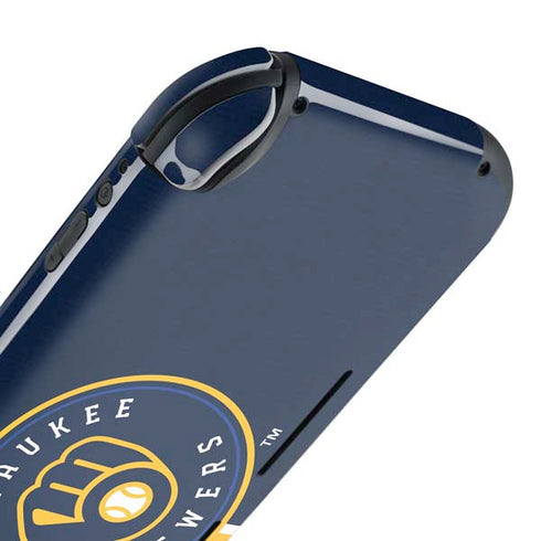 MLB Milwaukee Brewers Split Nintendo Switch Lite Skin