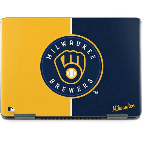 MLB Milwaukee Brewers Split Notebook 9 Pro 13in (2017) Skin