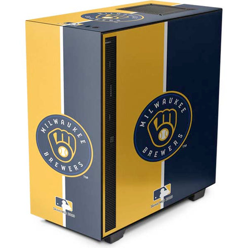 MLB Milwaukee Brewers Split NZXT H510 Compact ATX Mid-Tower Case Skin