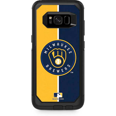 MLB Milwaukee Brewers Split Otterbox Commuter Galaxy Skin