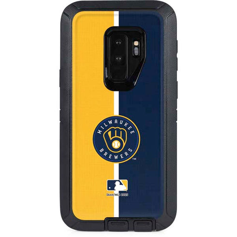 MLB Milwaukee Brewers Split Otterbox Defender Galaxy Skin