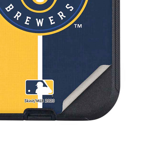 MLB Milwaukee Brewers Split Otterbox Defender iPhone Skin