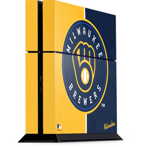 MLB Milwaukee Brewers Split PS4 Console Skin