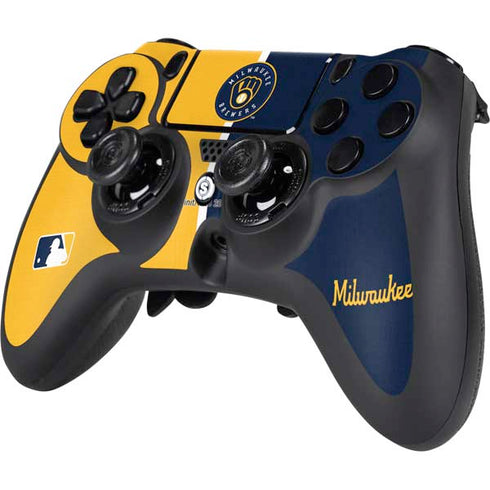 MLB Milwaukee Brewers Split PS4/PC SCUF Impact Controller Skin