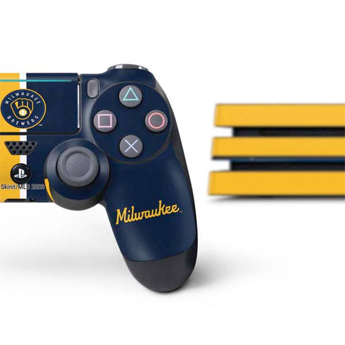 MLB Milwaukee Brewers Split PS4 Pro Bundle Skin