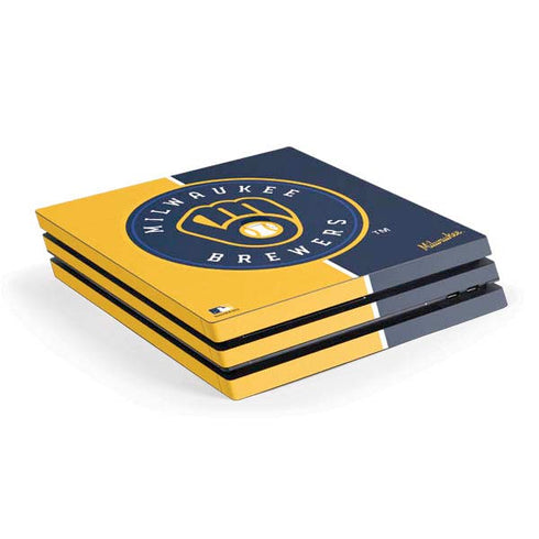MLB Milwaukee Brewers Split PS4 Pro Console Skin