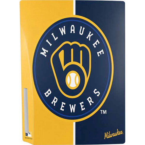 MLB Milwaukee Brewers Split PS5 Console Skin