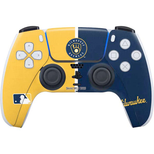 MLB Milwaukee Brewers Split PS5 Controller Skin
