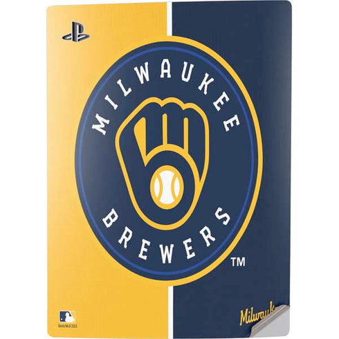 MLB Milwaukee Brewers Split PS5 Digital Edition Console Skin