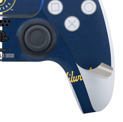 MLB Milwaukee Brewers Split PS5 Slim Digital Edition Bundle Skin