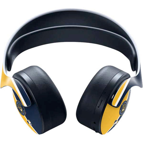 MLB Milwaukee Brewers Split PULSE 3D Wireless Headset for PS5 Skin