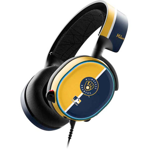 MLB Milwaukee Brewers Split SteelSeries Arctis 3 Skin