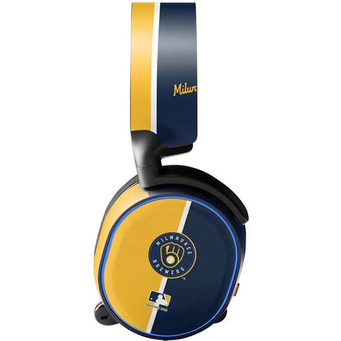 MLB Milwaukee Brewers Split SteelSeries Arctis 3 Skin