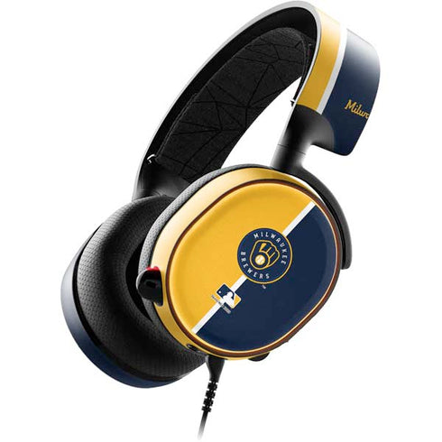 MLB Milwaukee Brewers Split SteelSeries Arctis 5 Skin