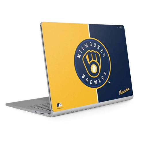 MLB Milwaukee Brewers Split Surface Book 2 13.5in Skin