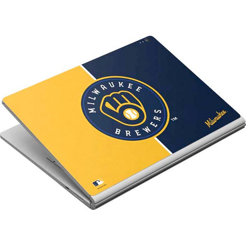 MLB Milwaukee Brewers Split Surface Book Skin