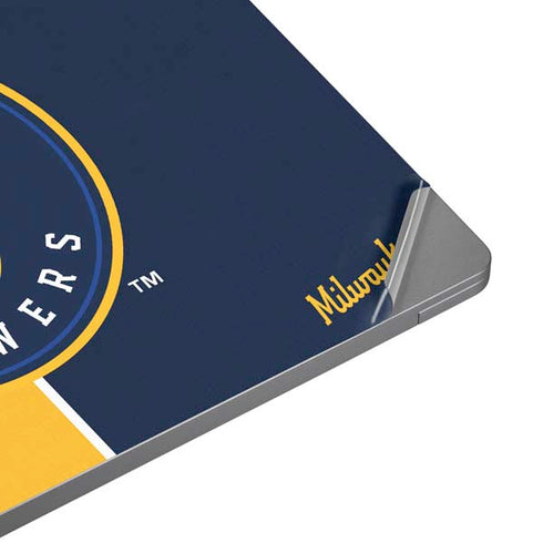 MLB Milwaukee Brewers Split Surface Laptop 4 15in Skin