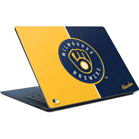 MLB Milwaukee Brewers Split Surface Laptop Skin