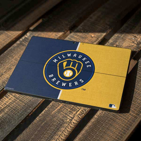 MLB Milwaukee Brewers Split Surface Pro 7 Skin