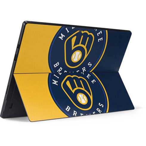 MLB Milwaukee Brewers Split Surface Pro 7 Skin