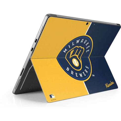 MLB Milwaukee Brewers Split Surface Pro 9 Skin