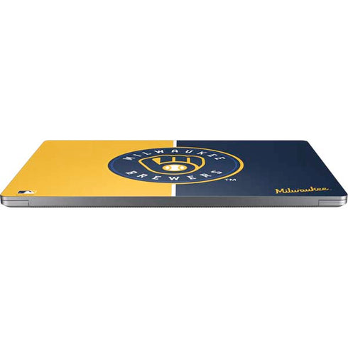 MLB Milwaukee Brewers Split Universal Laptop 12in (9.8 x 6.8in) Skin