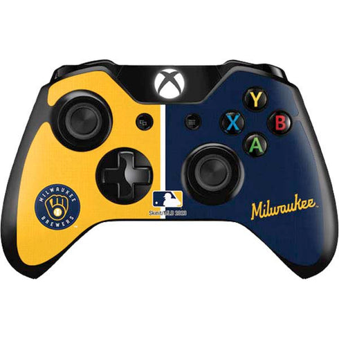 MLB Milwaukee Brewers Split Xbox One Controller Skin