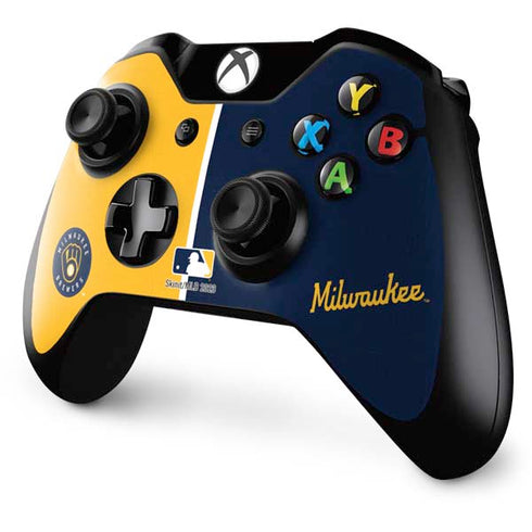 MLB Milwaukee Brewers Split Xbox One Controller Skin