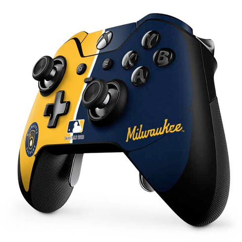 MLB Milwaukee Brewers Split Xbox One Elite Controller Skin