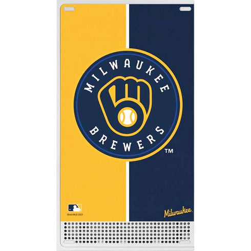 MLB Milwaukee Brewers Split Xbox Series S Console Skin