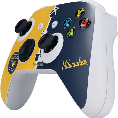 MLB Milwaukee Brewers Split Xbox Series S Controller Skin