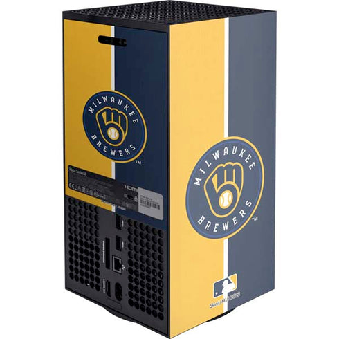 MLB Milwaukee Brewers Split Xbox Series X Console Skin