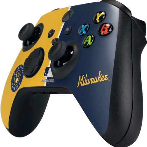 MLB Milwaukee Brewers Split Xbox Series X Controller Skin