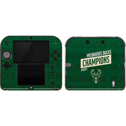 NBA Milwaukee Bucks 2021 Champions Nintendo 2DS Skin