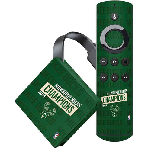 NBA Milwaukee Bucks 2021 Champions Amazon Fire TV Skin