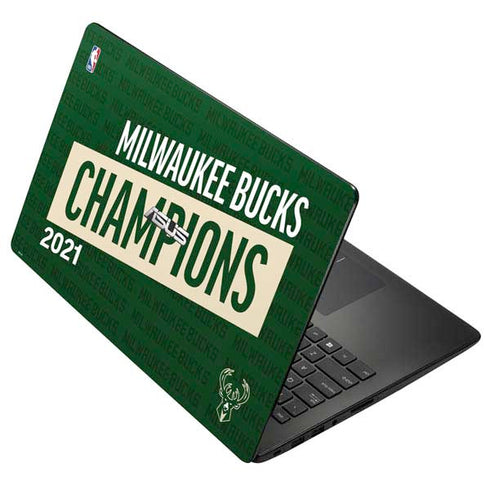 NBA Milwaukee Bucks 2021 Champions Asus X502CA 15.6 Skin