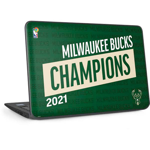 NBA Milwaukee Bucks 2021 Champions HP Chromebook Skin
