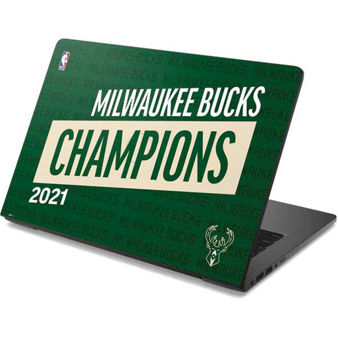NBA Milwaukee Bucks 2021 Champions Dell Chromebook Skin