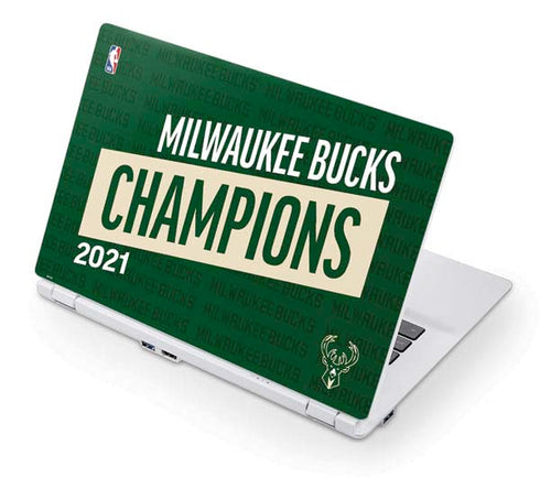 NBA Milwaukee Bucks 2021 Champions Acer Chromebook Skin