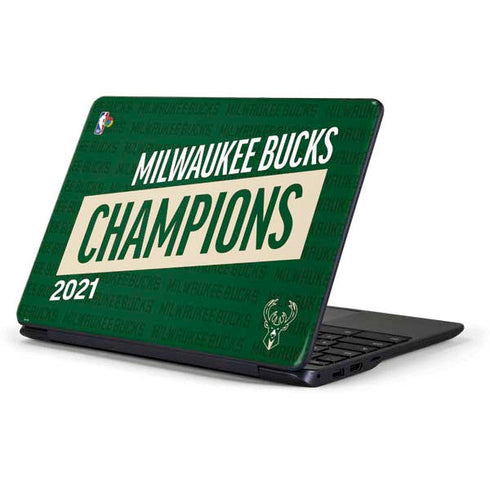 NBA Milwaukee Bucks 2021 Champions Samsung Chromebook Skin