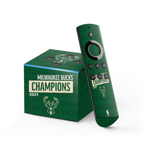 NBA Milwaukee Bucks 2021 Champions Fire TV Cube Skin