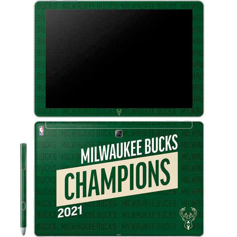 NBA Milwaukee Bucks 2021 Champions Galaxy Book 12in Skin