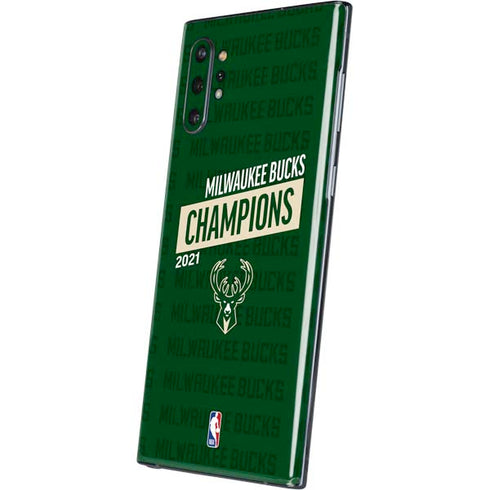 NBA Milwaukee Bucks 2021 Champions Galaxy Note 10 Plus Skin