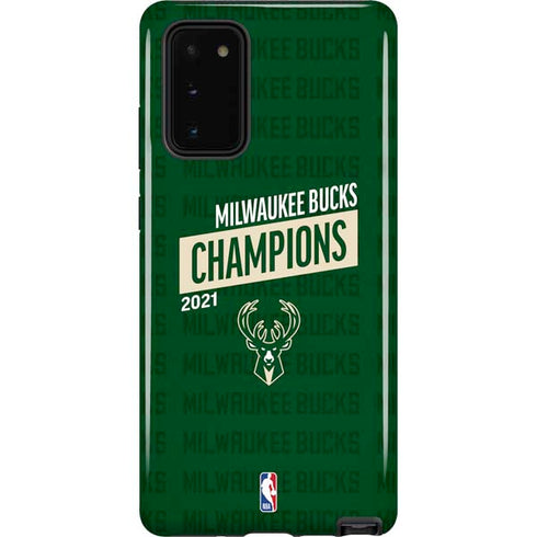 NBA Milwaukee Bucks 2021 Champions Galaxy Note20 5G Pro Case