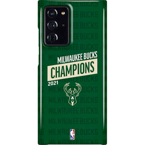 NBA Milwaukee Bucks 2021 Champions Galaxy Note20 Ultra 5G Lite Case
