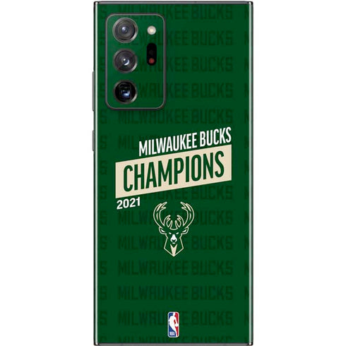 NBA Milwaukee Bucks 2021 Champions Galaxy Note20 Ultra 5G Skin