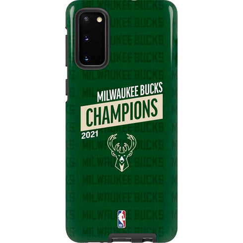 NBA Milwaukee Bucks 2021 Champions Galaxy S20 Pro Case