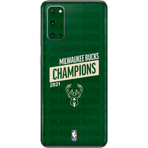 NBA Milwaukee Bucks 2021 Champions Galaxy S20 Skin