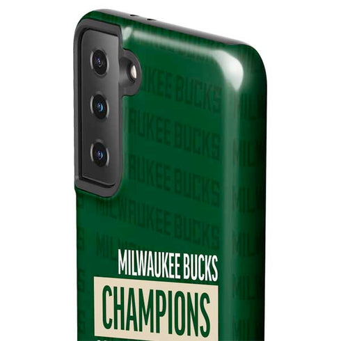 NBA Milwaukee Bucks 2021 Champions Galaxy S21 FE Pro Case